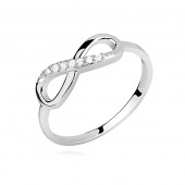 Inel argint infinit cu pietre DiAmanti Z0942-DIA